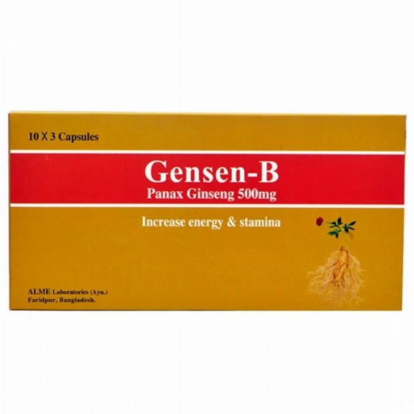 Gensen B 500 Capsules-30's Pack