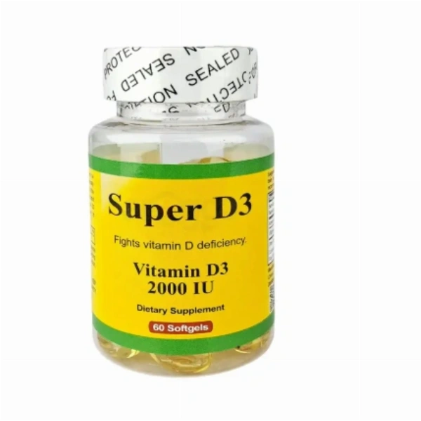 Super D3 Vitamin D3 2000 IU Capsules-60 Pcs