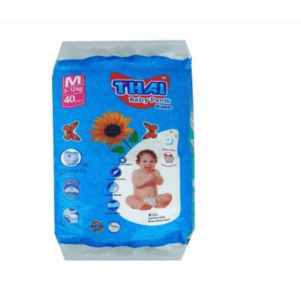 Thai Pant Style Baby Diaper-M 40's Pack