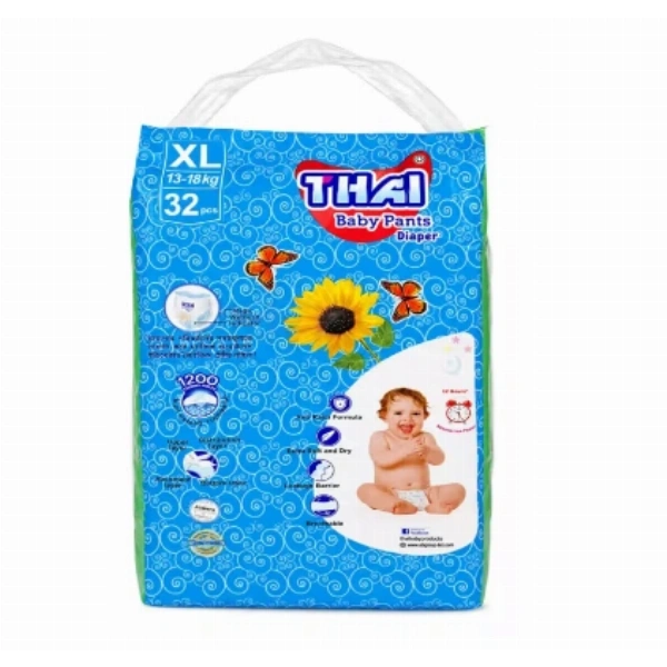 Thai Pant Style Baby Diaper XL (13-18 kg) 32 Pcs