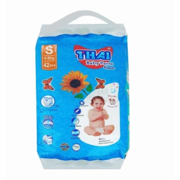 Thai Pant Style Baby Diaper S (4-8 kg) 42's Pack