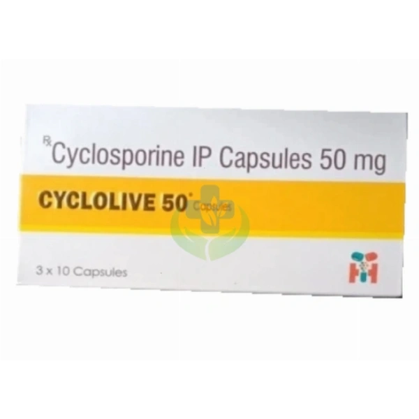 Cyclolive 50 mg Capsule-30's Pack