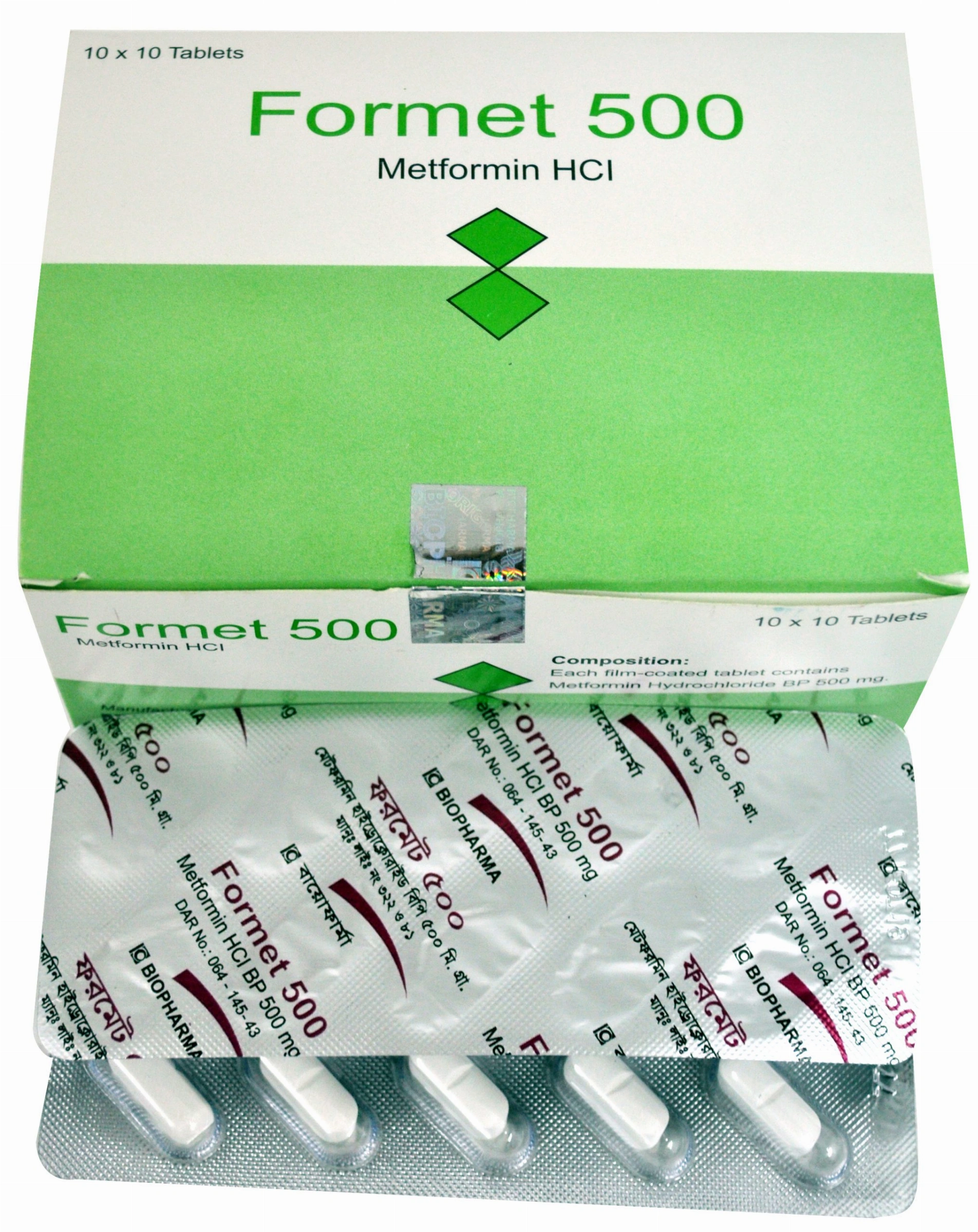 Formet 500 mg Tablet-10's Strip · Online Medicine Bazar - Online ...