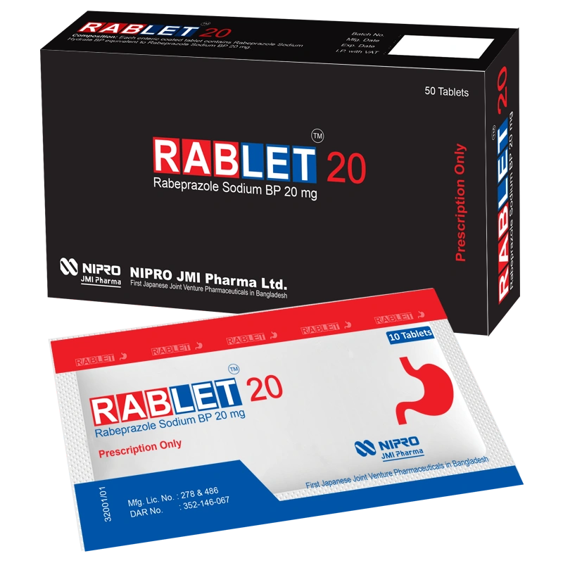 Rablet 20 mg Tablet-10's Strip