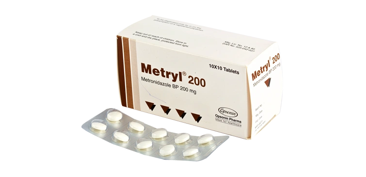 Metryl 200 mg Tablet-10's Strip