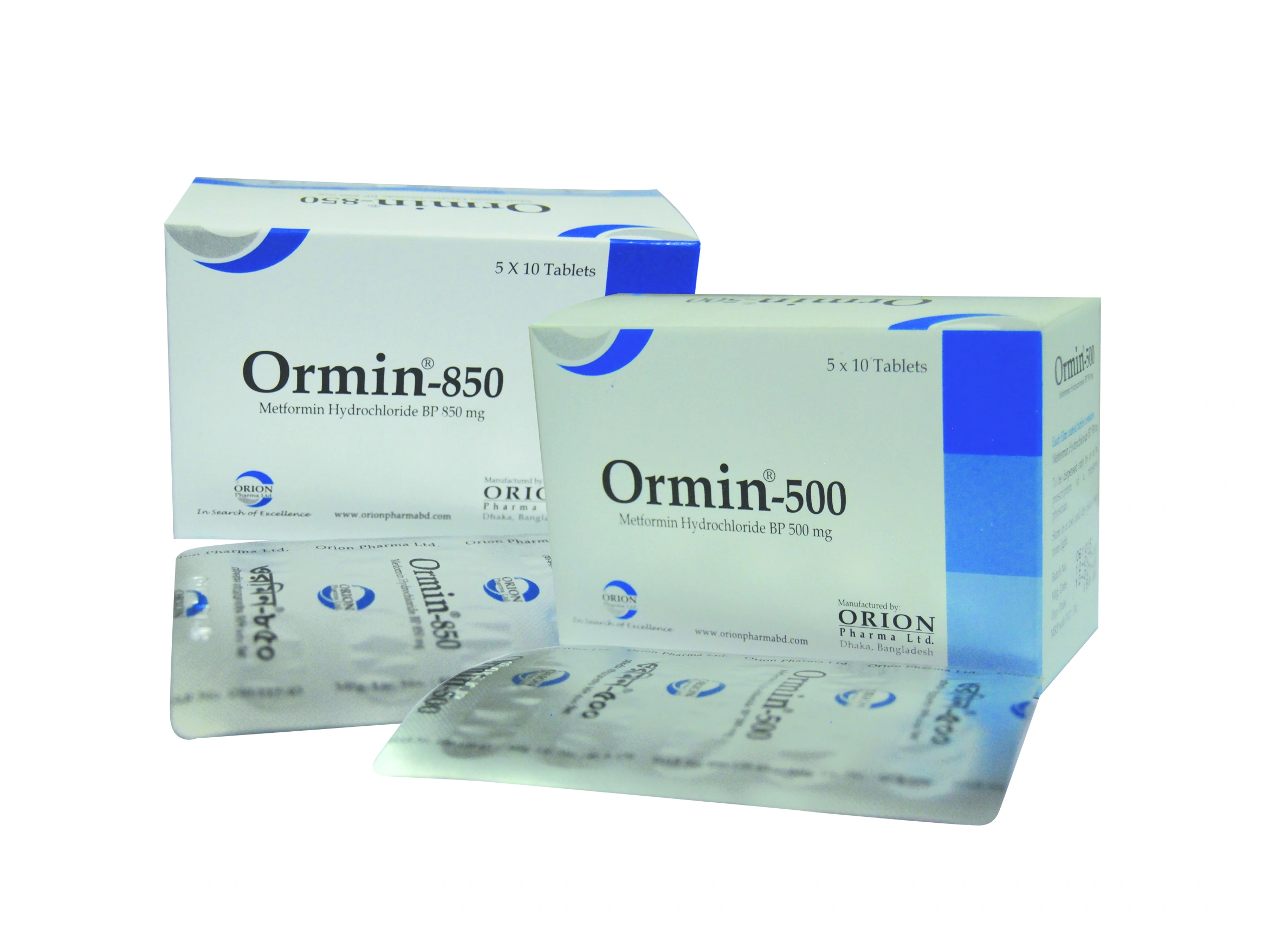 Ormin 850 mg Tablet-10's Strip