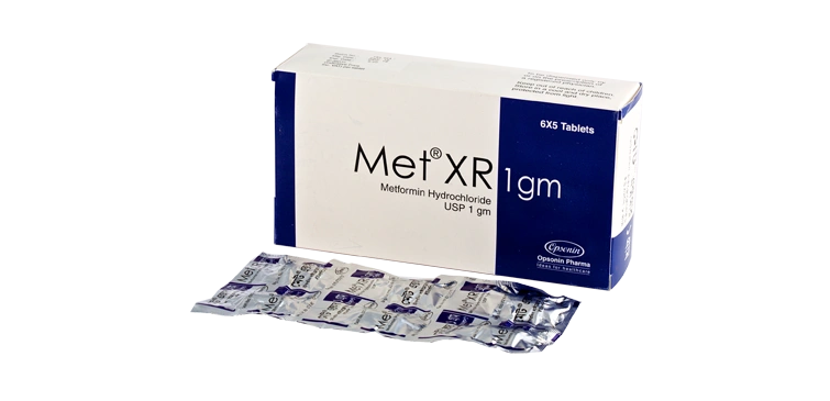 Met XR 1 gm Tablet-6's Strip