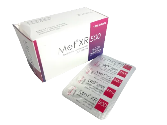 Met XR 500 mg Tablet-10's Strip