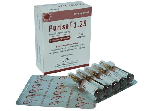 Purisal 1.25 mg/3 ml Nebuliser Solution-12's Pack