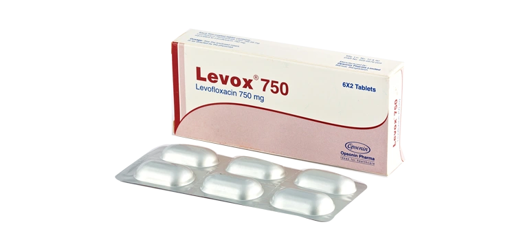 Levox 750 mg Tablet-12's Pack
