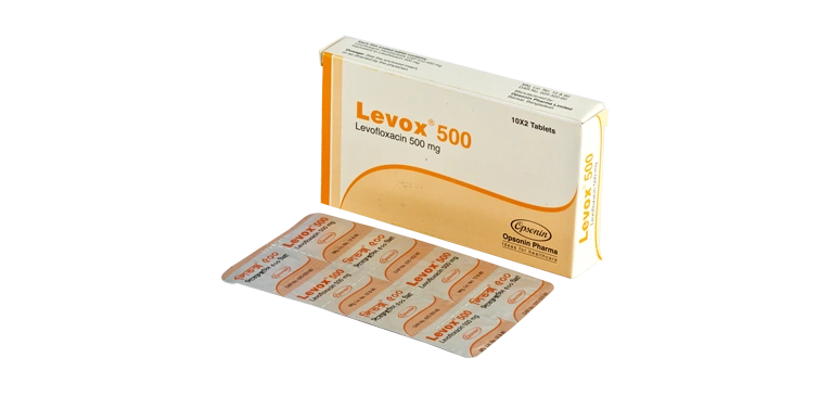 Levox 500 mg Tablet-10's Strip