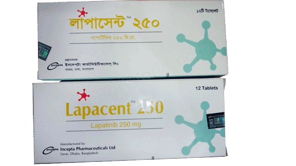 Lapacent 250 mg Tablet-12's Pack
