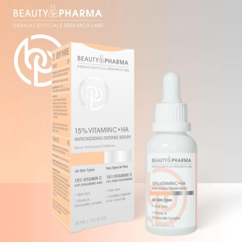 15% Vitamin C+HA-Antioxidizing Defense Serum-30 ml