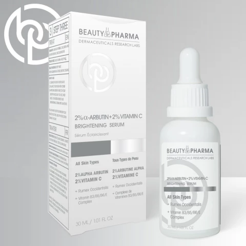 2% Alpha-Arbutin + 2% Vitamin C Brightening Serum-30 ML