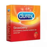 Durex Strawberry Condoms-3's pkt