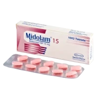 Midolam 15 mg Tablet-20's Pack