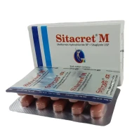 Sitacret-M 50 mg+500 mg Tablet-10's Strip