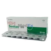 Sevitan 20 mg Tablet-14's Strip