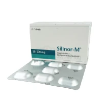Silinor-M 50 mg+500 mg Tablet -21's pack
