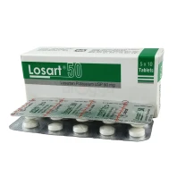 Losart 50 mg Tablet-10's strip
