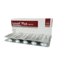 Losart [100 mg +12.5 mg] Tablet-10's strip