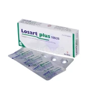 Losart [100 mg +25 mg] Tablet-10's strip