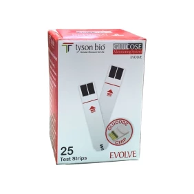 Evolve Tyson Bio Blood Glucose Test Strips -25 strips