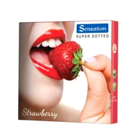 Sensation Strawberry Condom-3's pkt