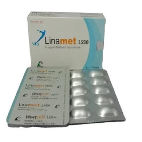 Linamet 2.5/500 mg Tablet-10's Strip