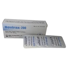 Novirax 200 mg Tablet-30's Pack