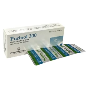 Purinol 300 mg Tablet-30's Pack