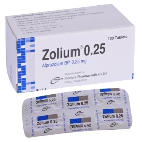 Zolium 0.25 mg Tablet-10's Strip