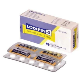 Lodipin 5 mg Tablet-10's Strip