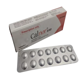Calnor 5/40 mg Tablet-14's Strip