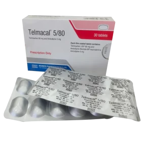Telmacal 5/80 mg Tablet-10 Pcs