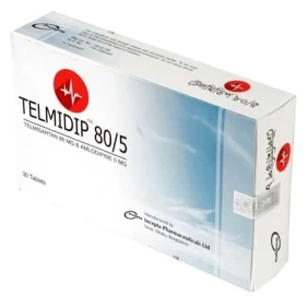 Telmidip 5/80 mg Tablet-10's Strip