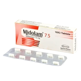 Midolam 7.5 mg Tablet-30's Pack