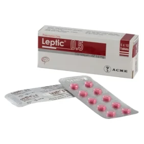 Leptic 0.5 mg Tablet-10's strip