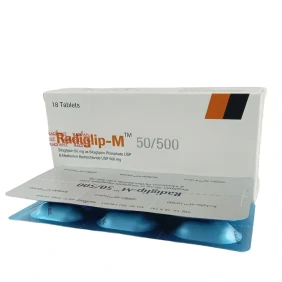 Radiglip-M 50 mg+500 mg Tablet-6 pcs