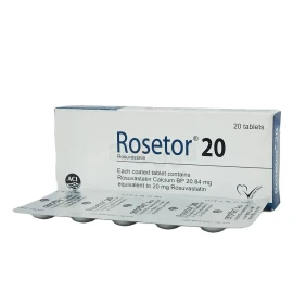 Rosetor 20 mg Tablet-10's strip