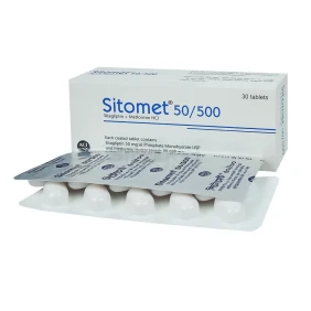 Sitomet 50 mg+ 500 mg Tablet-10's strip