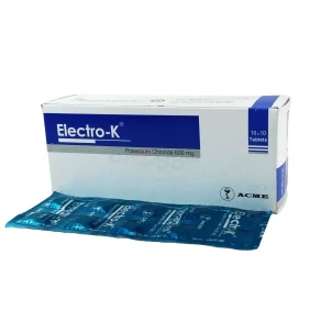 Electro-K 600 mg Tablet-10's strip