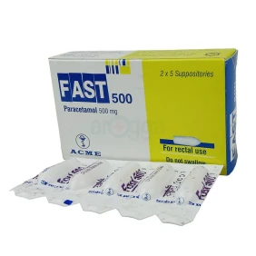 Fast 500 mg Suppository-5's Strip