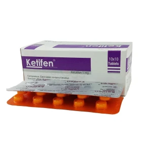 Ketifen 1 mg Tablet-10's strip