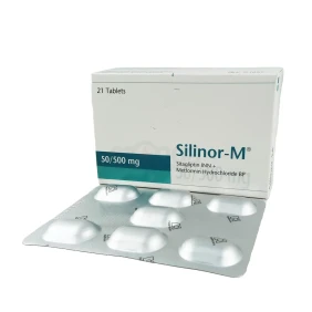 Silinor-M 50 mg+500 mg Tablet -21's pack