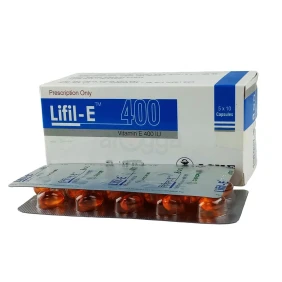 Lifil-E 400 mg Capsule-10's strip