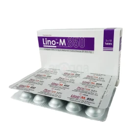 Lino-M 2.5 mg+850 mg Tablet-10's strip
