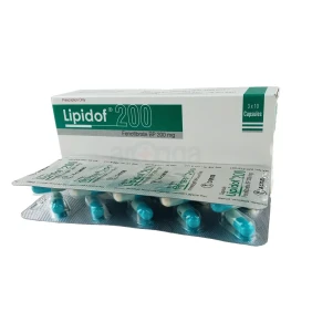 Lipidof 200 mg Capsule-10's strip