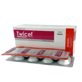 Twicef 500 mg Capsule-4's Strip