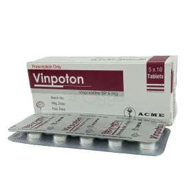 Vinpoton 5 mg Tablet-10's Strip
